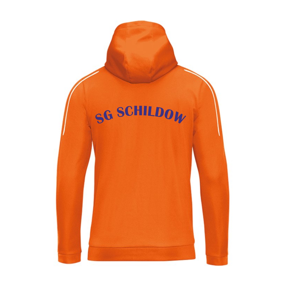 SG Schildow Kapuzenjacke Classcio orange-weiß