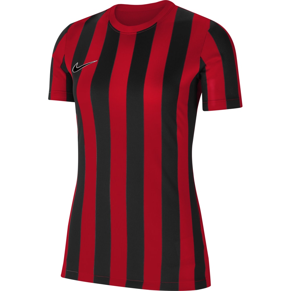 Nike Damen Kurzarm Trikot Striped Division IV rot-schwarz