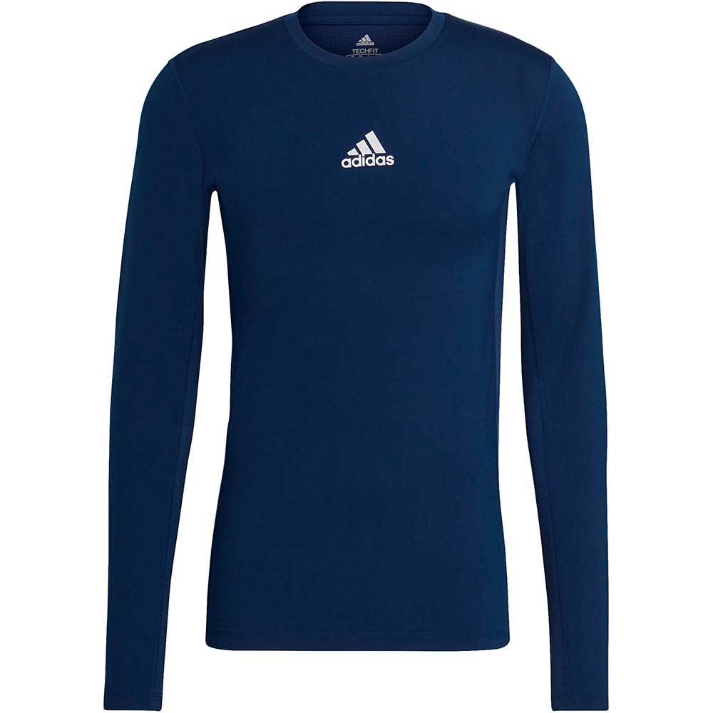 Adidas Herren Langarm Shirt Techfit blau