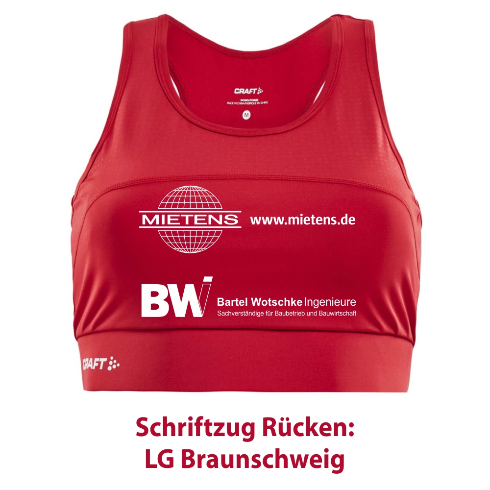 LG Braunschweig Craft Damen Rush Top rot