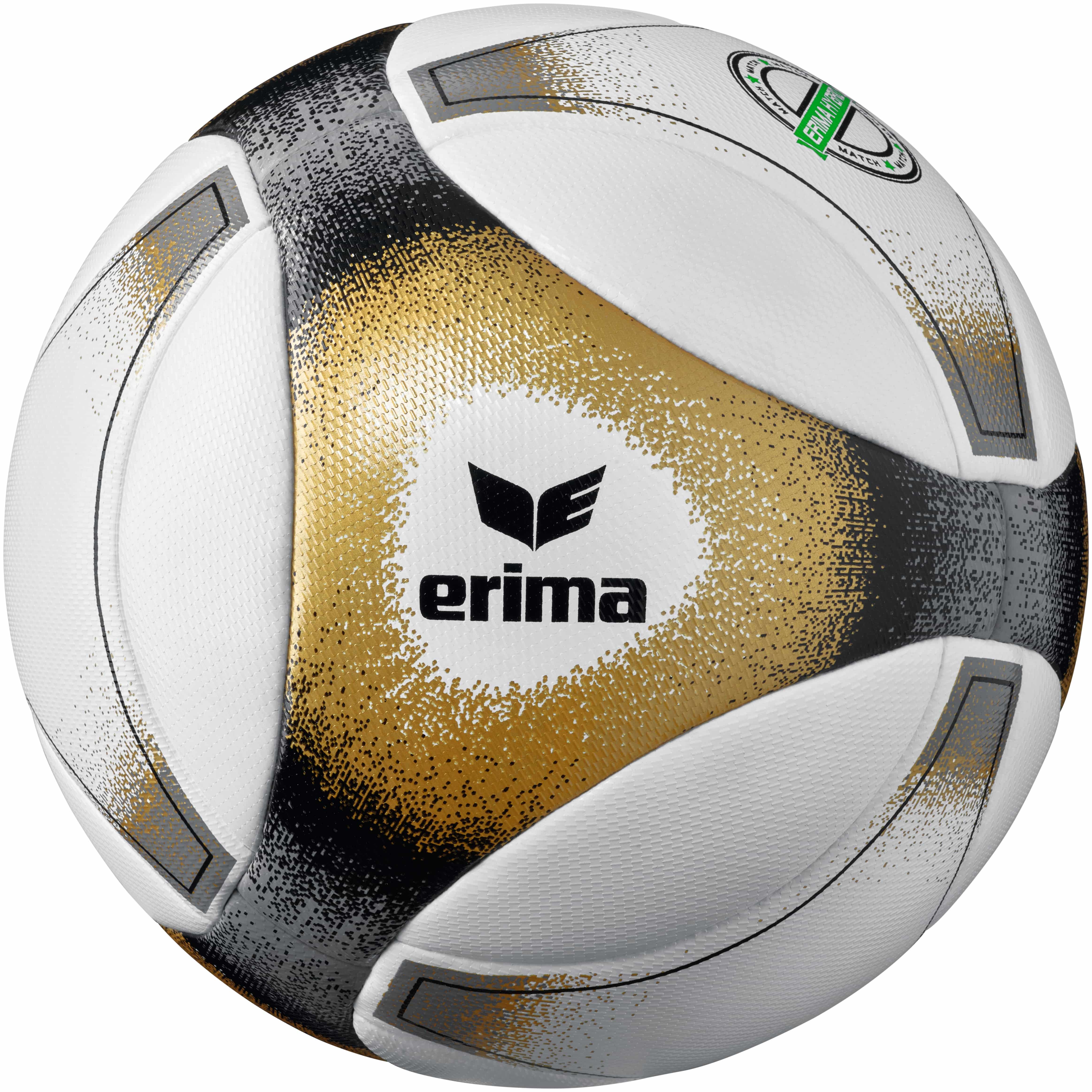 Erima Hybrid Match Fußball schwarz-gold