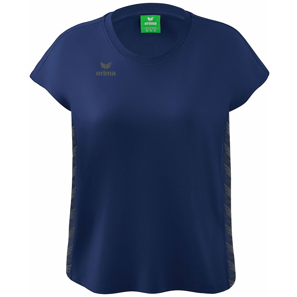 Erima Damen T-Shirt Essential Team blau-grau