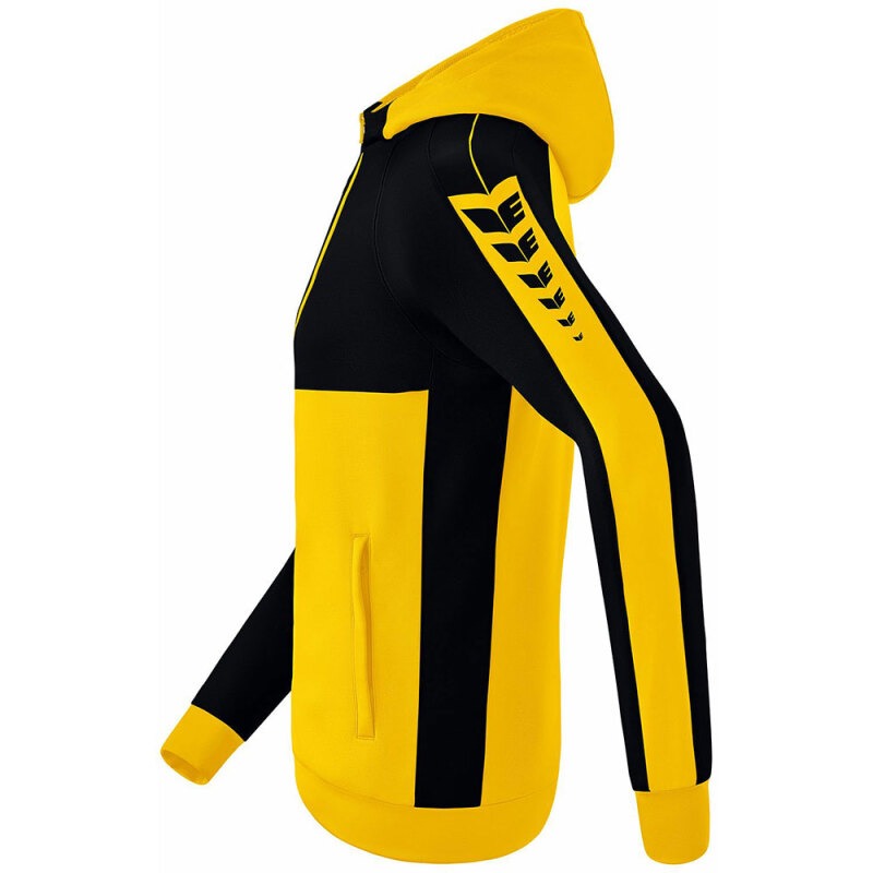 Erima Kinder Trainingsjacke mit Kapuze Six Wings gelb