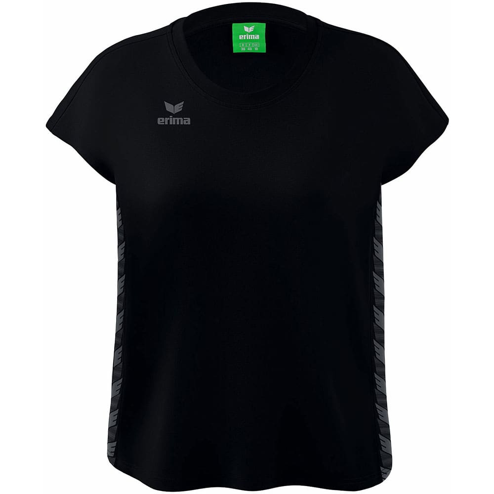 Erima Damen T-Shirt Essential Team schwarz-grau