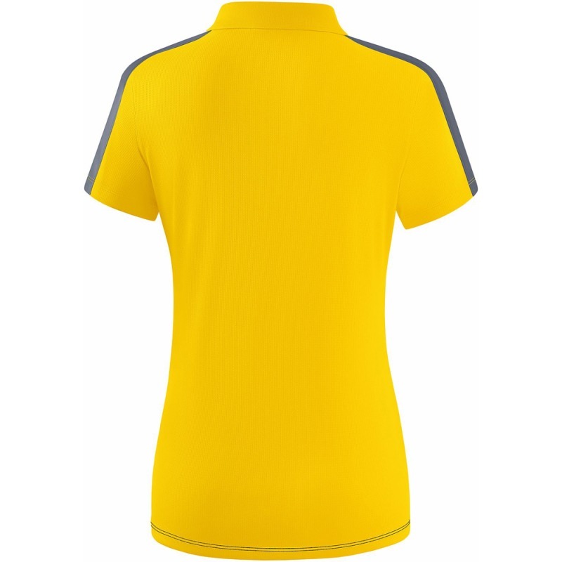 Erima Damen Poloshirt Squad gelb-schwarz-grau