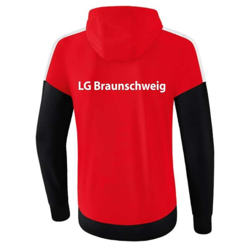 LG Braunschweig Erima Herren Squad Hoodie rot-schwarz