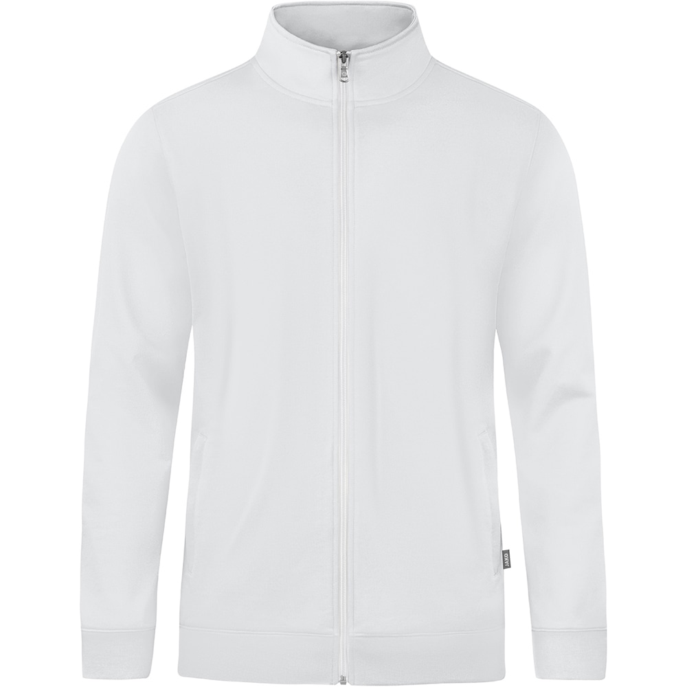 Jako Herren Sweatjacke Doubletex weiß