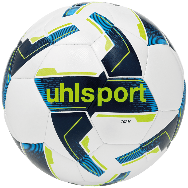 Uhlsport Fußball Team Größe 4 weiß/marine/fluo gelb