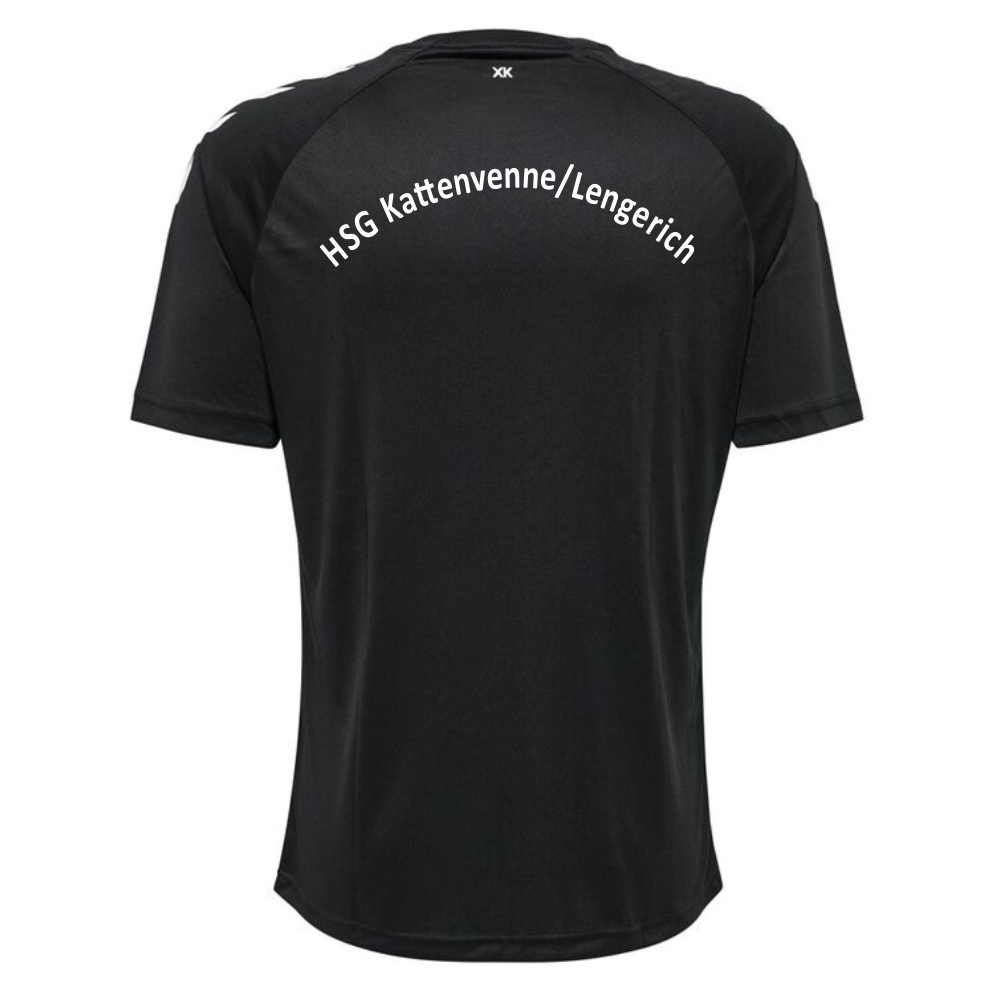 HSG Kattenvenne Lengerich Hummel Core XK Poly T-Shirt schwarz-weiß
