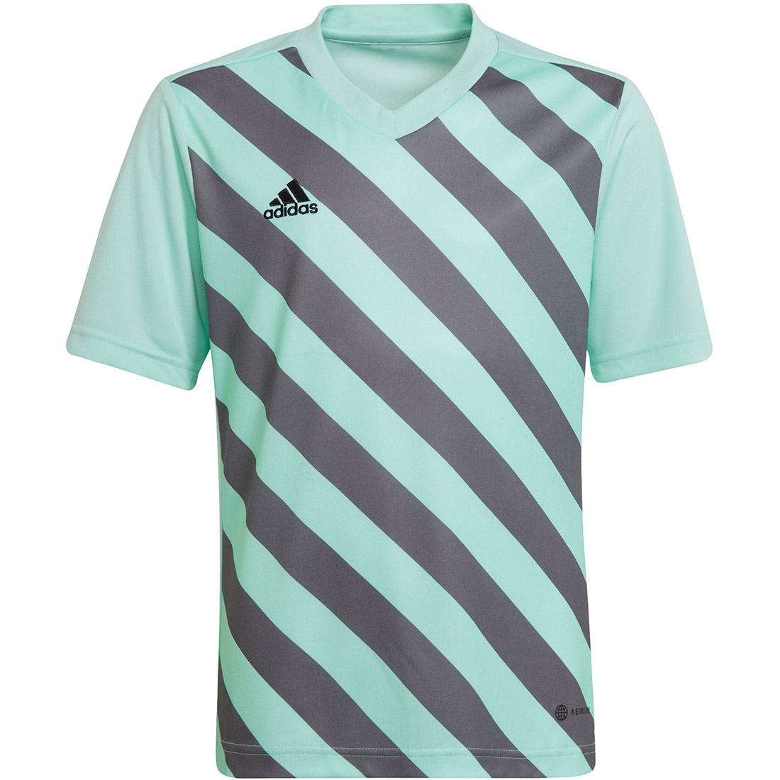 Adidas Kinder GFX Trikot Entrada 22 türkis-grau