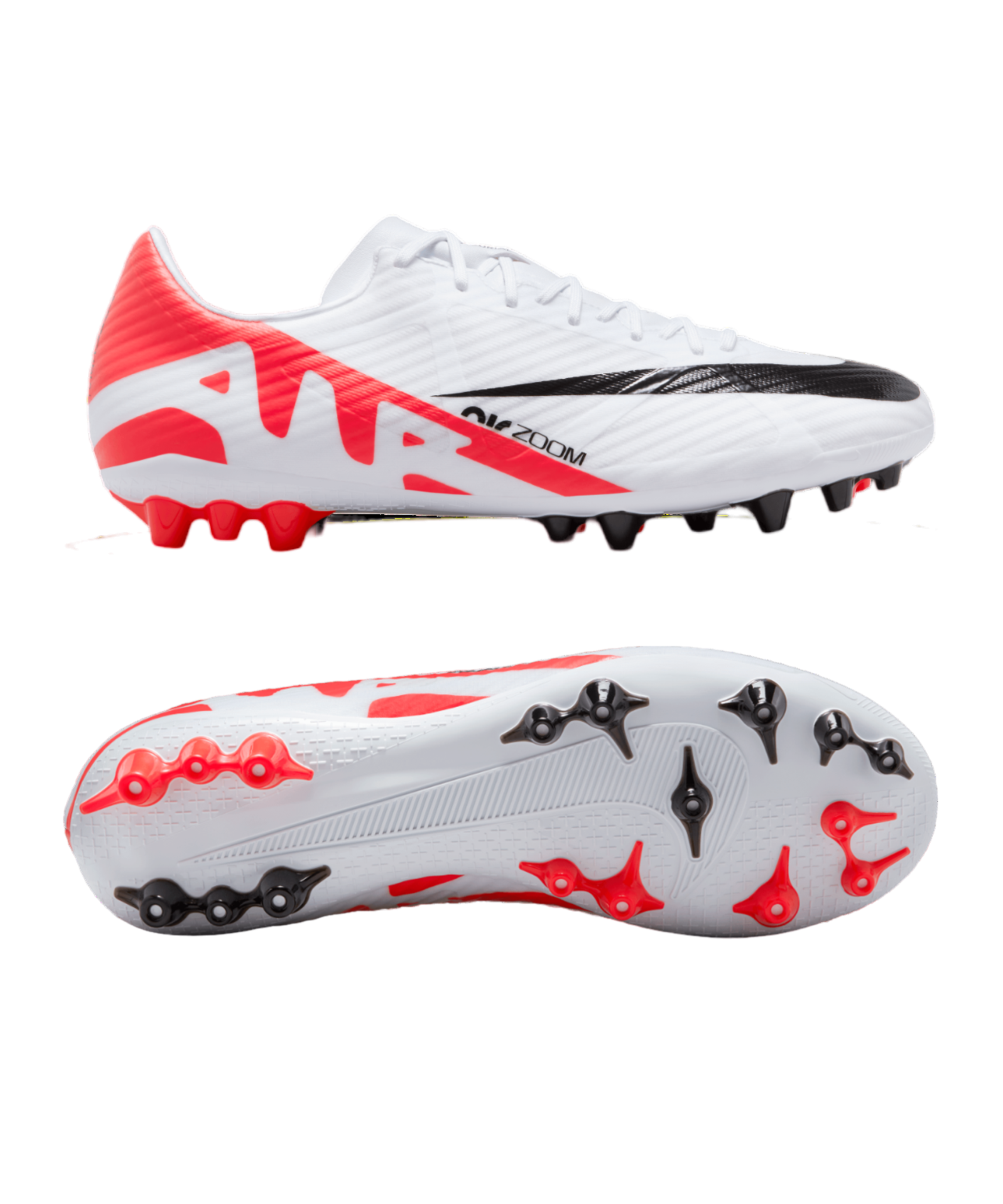 Nike Fußballschuh Air Zoom Mercurial Vapor XV Academy AG Ready rot weiß schwarz