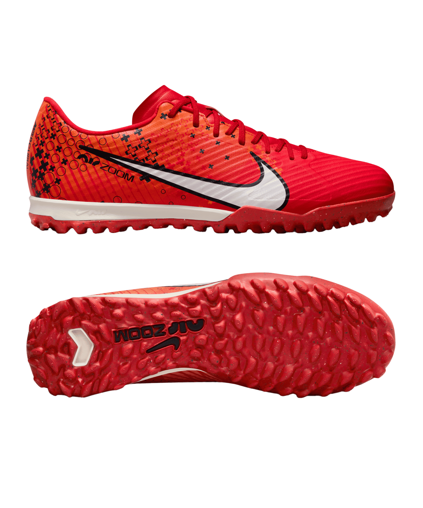 Nike Fußballschuh Air Zoom Mercurial Vapor XV Academy TF Dream Speed 7 Rot Weiss Orange F600