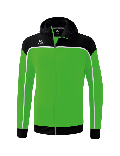 erima Kinder CHANGE by erima Trainingsjacke mit Kapuze green/schwarz/weiß