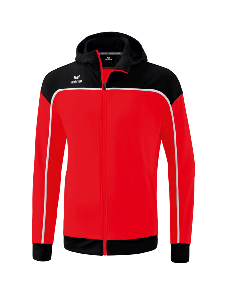 erima Kinder CHANGE by erima Trainingsjacke mit Kapuze rot/schwarz/weiß