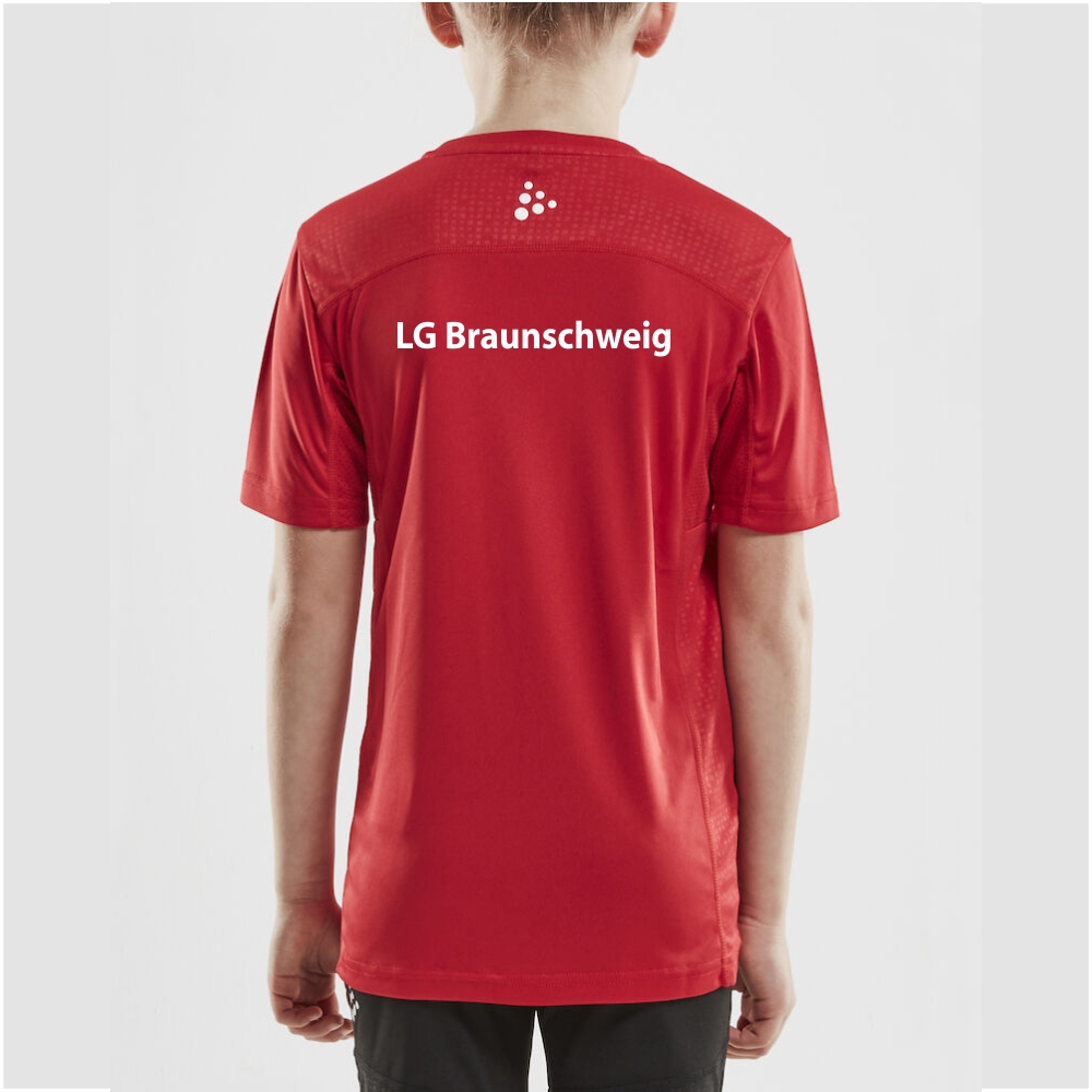 LG Braunschweig Craft Kinder Rush T-Shirt rot