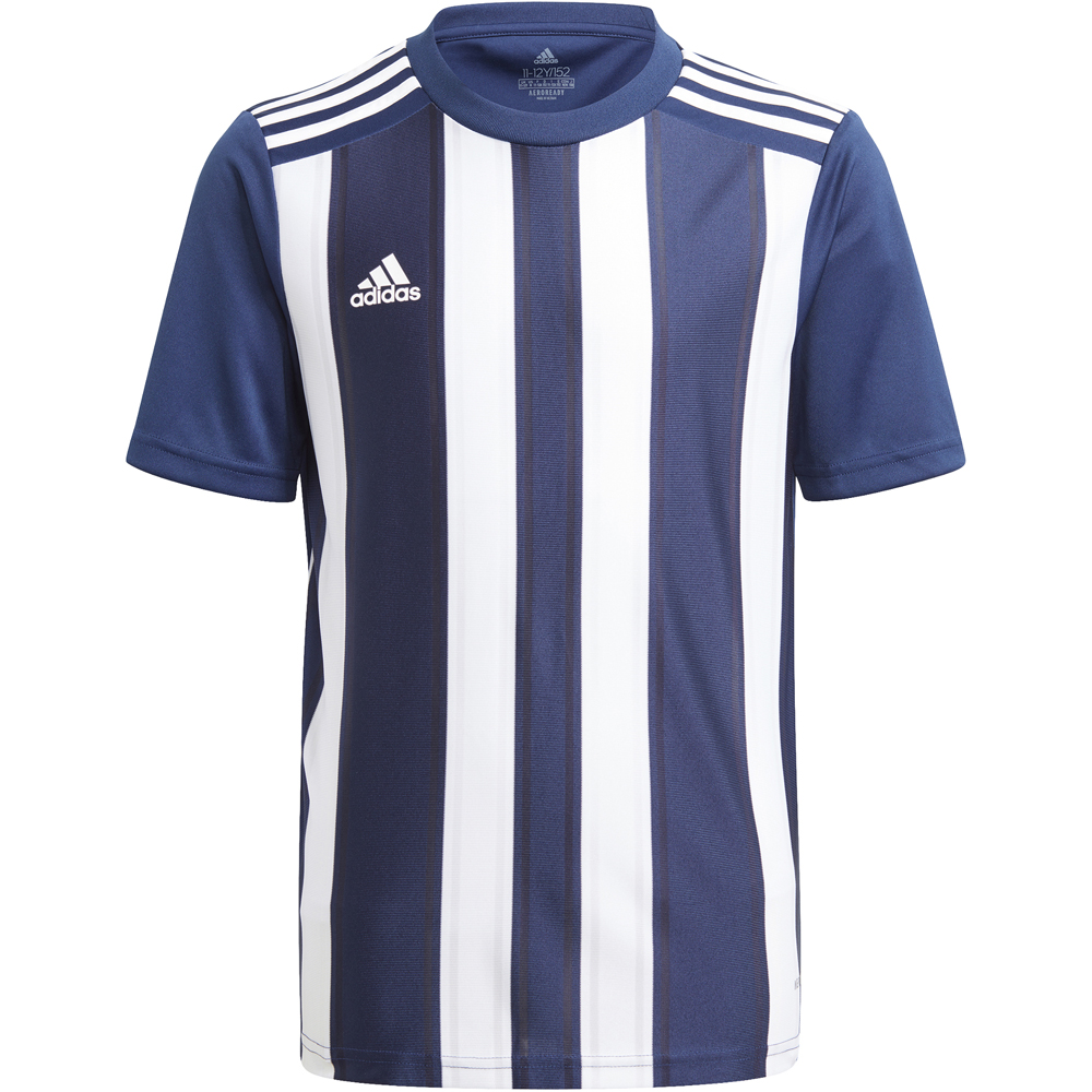 Adidas Kinder Kurzarm Trikot Striped 21 blau-weiß