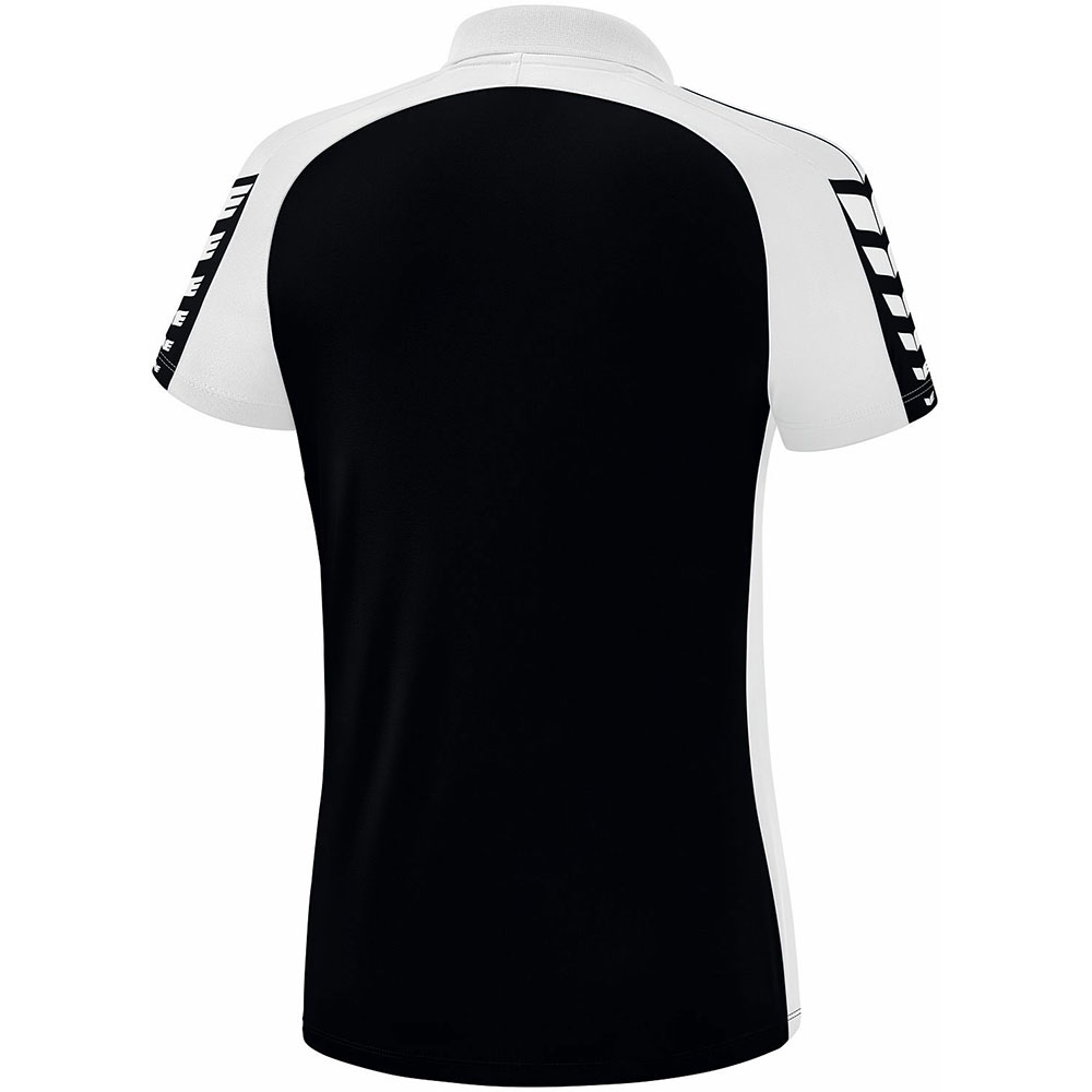 Erima Damen Polo Shirt Six Wings schwarz-weiß