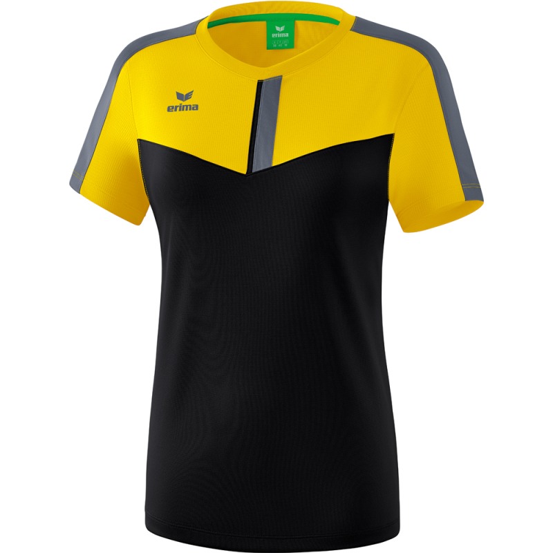 Erima Damen T-Shirt Squad gelb-schwarz-grau