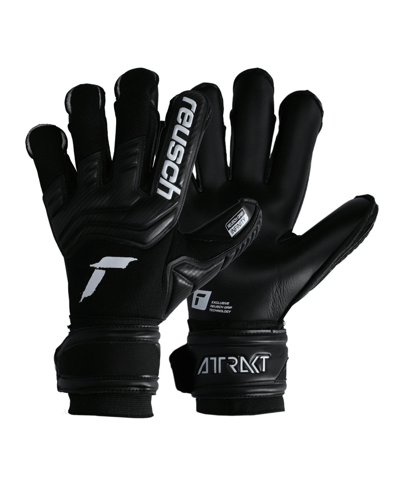 Reusch Attrakt Infinity Alpha TW-Handschuhe Blackout Schwarz Weiss F7701