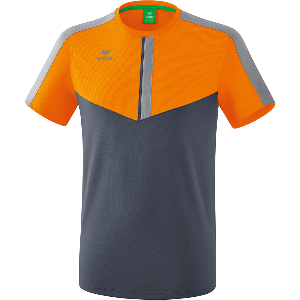 Erima Herren T-Shirt Squad orange-grau