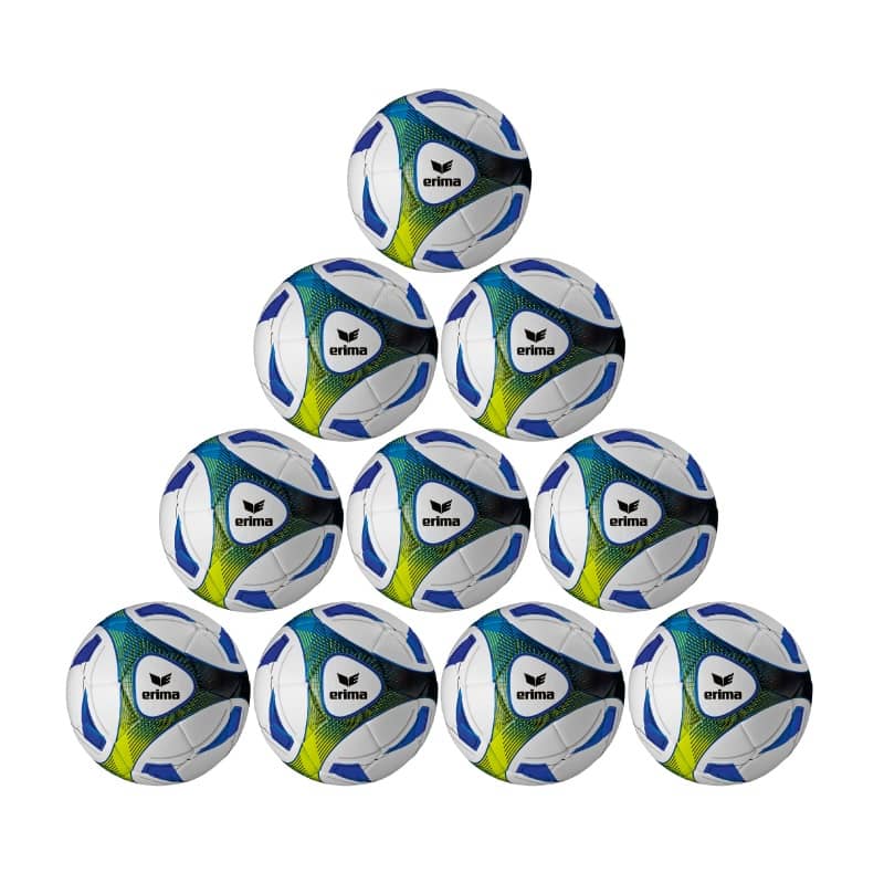 Erima Ballpaket 10x Hybrid Trainingsball inkl. Ballsack | Größe 5