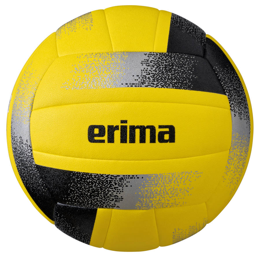 Erima Volleyball Hybrid Gr.5 gelb-schwarz-silber