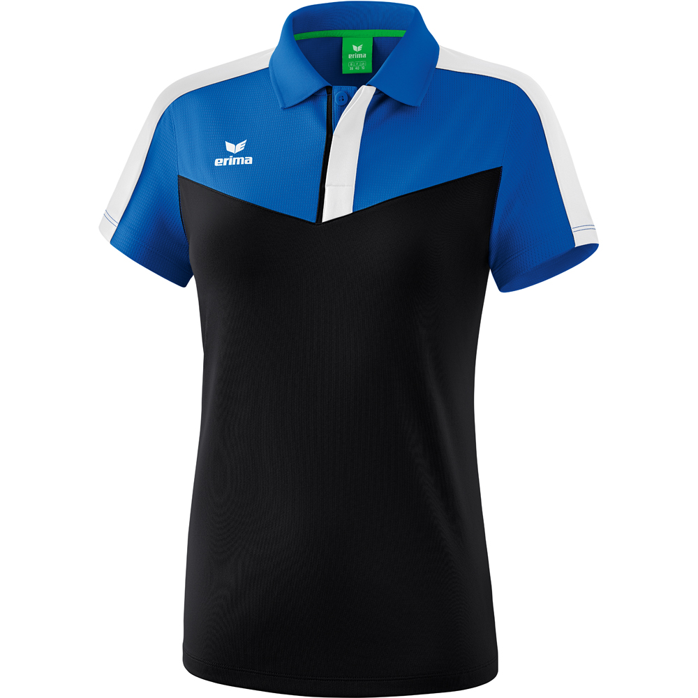 Erima Damen Poloshirt Squad blau-schwarz-weiß