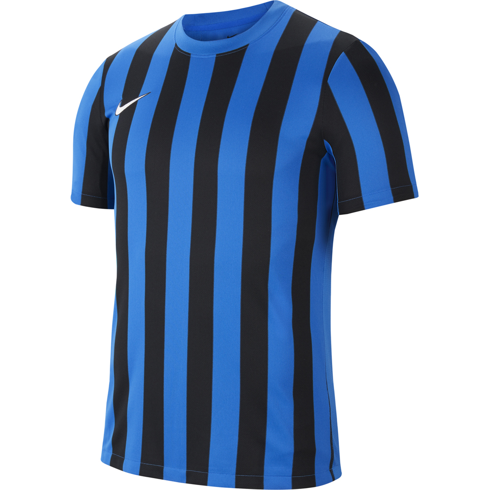 Nike Kinder Kurzarm Trikot Striped Division IV blau-schwarz
