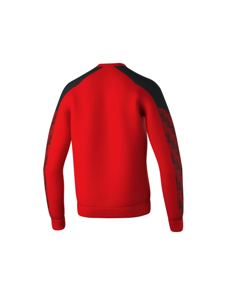 Erima Kinder EVO STAR Sweatshirt rot schwarz