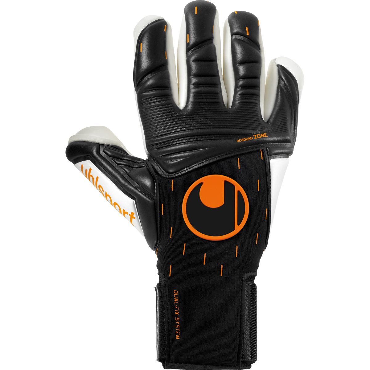 Uhlsport Torwarthandschuh Speed Contact Absolutgr. Finger Surround schwarz/weiß/fluo orange