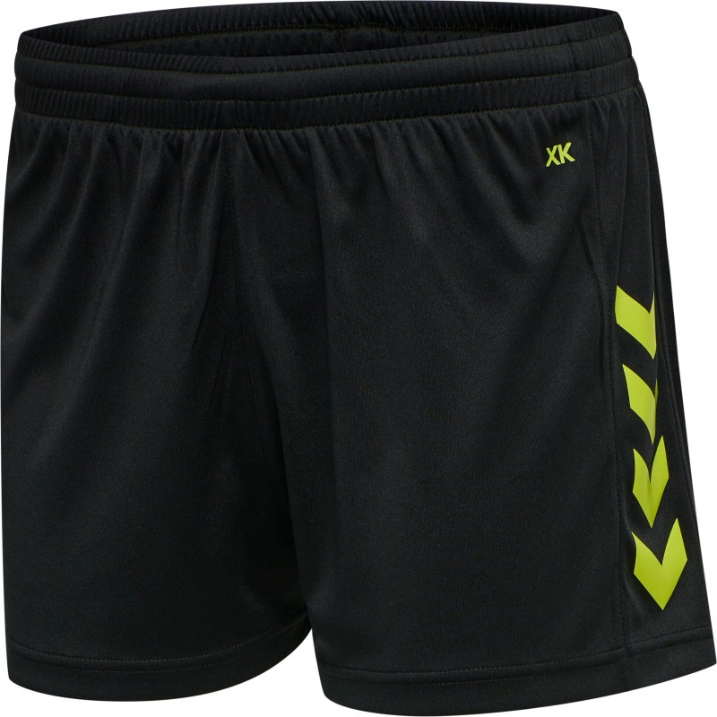 Hummel Hmlcore XK Poly Shorts Woman black/lime popsicle