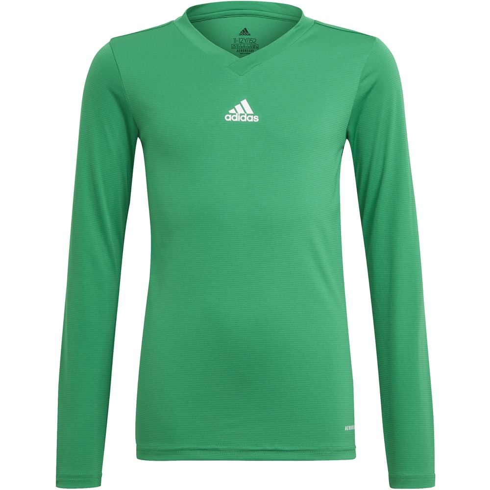 Adidas Kinder Langarm Base Shirt Team grün